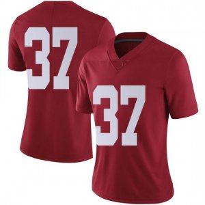 NCAA Women's Alabama Crimson Tide #37 Demouy Kennedy Stitched College Nike Authentic No Name Crimson Football Jersey WM17Y74XX